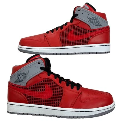 Zapatillas Air Jordan 1 Retro 89 Toro Rojo Fuego Negro Cemento Gris Blanco 2013 Talla 8 Foto 1 de 4