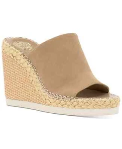 New Vince Camuto Womens Brissia Tortilla Tan Platform Wedge Sandals Size 11 - Picture 1 of 5