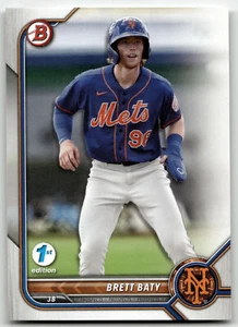 2022 Bowman 1st Edition #BPPF-5 Brett Baty New York Mets - Picture 1 of 2