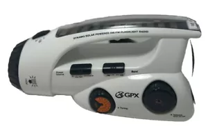 GPX Dynamo Solar Powered Flashlight Lantern AM FM Radio Siren 3-Way Power - Picture 1 of 8