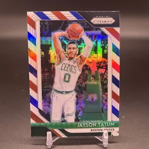 2018-19 Panini Prizm - Red White & Blue Prizm #118 Jayson Tatum - Picture 1 of 2
