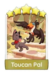 1 X TOUCAN PAL (🌟🌟🌟🌟🌟)-Sticker (Set 17) Monopo_ly-go Stickers - Picture 1 of 1