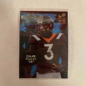 2021 Wild Card Alumination - Light Show Blue #LS 24 Caleb Farley 49/99 (RC) - Picture 1 of 2