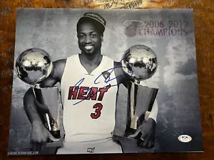 Dwyane Wade Signed 11x14 Photo PSA DNA Coa Autographed Miami Heat - Picture 1 of 5