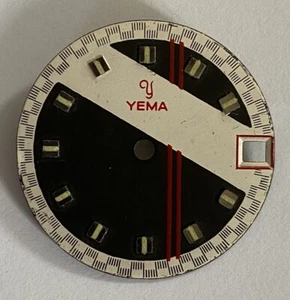 YEMA MECHANICAL WATCH DIAL @ YEMA DIAL @ 26.18MM @ YEMA WATCH @ VINTAGE N2 - Picture 1 of 9