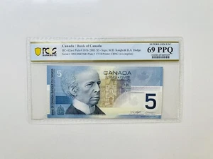 2003 Bank of Canada $5 BC-62a-i PCGS GEM UNC 69 PPQ - Picture 1 of 2