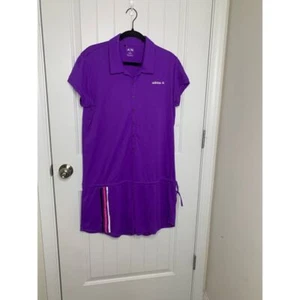Adidas pagliaccetto viola atletico tennis golf a righe sportivo performance shortall XL - Foto 1 di 8