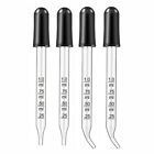 4Pcs Thick Glass Bent&Straight Tip Eye Dropper  Essential Oils