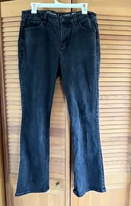 Calvin Klein Shape Black Jeans Boot Cut Bootcut Women's Size 33/16 - Picture 1 of 6