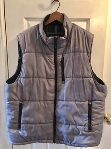 Outdoor Life Puffer Vest Mens POLYFILL Full Zip Size XL gray VGUC - Picture 1 of 11
