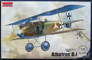 Roden 614 - 1/32 - Albatros D.I German WWI Fighter Plastic Model Kit - Picture 1 of 11
