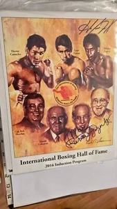 IBHOF 2016 PROGRAM FRONT SIGNED ZAPATA RATNER IZZENBERG   & COA - Picture 1 of 1