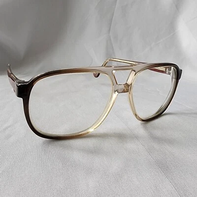 Kenmark Adviser Aviator 140 Brown Smoke Fade Vintage Hong Kong Retro Frame Only - Image 1 of 4