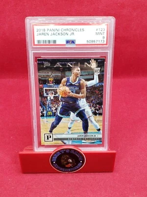 2018-19 Panini Chronicles Basketball PSA Graded Mint 9 RC Jaren Jackson Jr. - Image 1 of 3