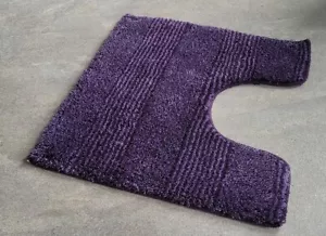 Meusch Balance Aubergine Lila Purple Violet 55x50 cm. WC-Vorleger mit Ausschnitt - Bild 1 von 4