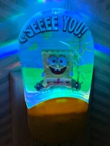 Vintage Floating SpongeBob Night Light 2004 WORKS Light Sensitive I See You - Picture 1 of 5