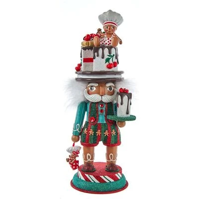 Kurt Adler Hollywood Nutcracker with Gingerbread Baker, 15" - Image 1 of 4