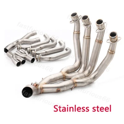 51MM For Yamaha YZF R6 2006-2016 Motorcycle Exhaust Tip Header Pipe Muffler Tube - Image 1 of 4