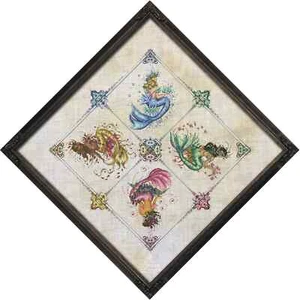 BF059 SEASONS MERMAID MANDALA by Bella Filipina with Complete Materials - Picture 1 of 2