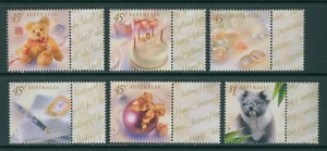 Australia Scott #1773-1778 MNH w/LABELS Greetings CV$7+ 392481 - Picture 1 of 1