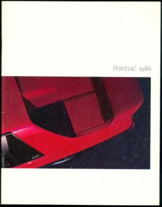 FOLLETO DE COCHE NUEVO - PONTIACS 1986 EE. UU. - Imagen 1 de 1