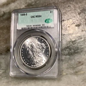 1889-S Silber Morgan Dollar MS64 - Bild 1 von 2