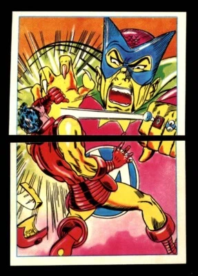 IRON MAN 1984 Marvel Secret Wars Sticker Puzzle #32 - 33 C1 - Image 1 of 2
