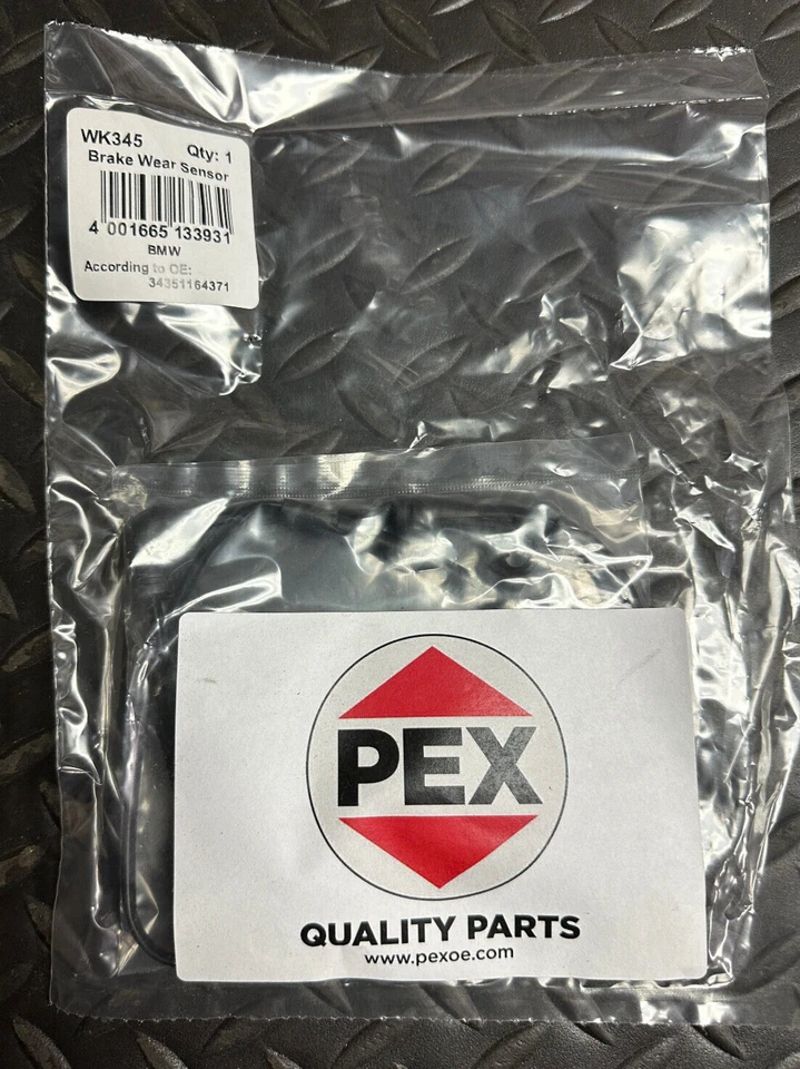 Sensor de desgaste de pastillas de freno delanteras PEX - WK345 - Se adapta a BMW 323i / 323Ci y otros Foto 1 de 3