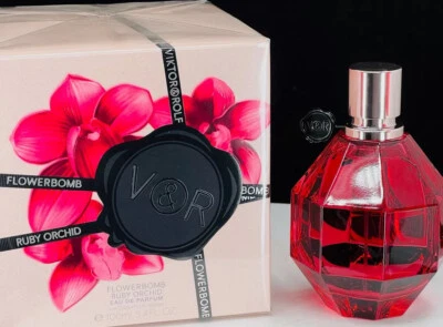 Туалетная вода-спрей Flowerbomb Ruby Orchid 3,4 унции от Viktor & Rolf новая в коробке подлинная Франция - Изображение 1 из 4