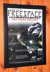 Descent FreeSpace The Great War PC Windows Promo Vintage Poster Ad Page Framed - Picture 1 of 7