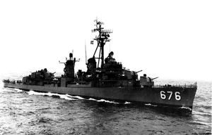Postcard USS Marshall DD-676 Destroyer - Picture 1 of 2