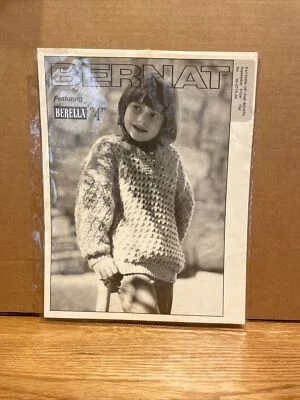 BERNAT "Child's Polo Neck Pullover" No. 99-0710-00 (1990) - Image 1 of 4