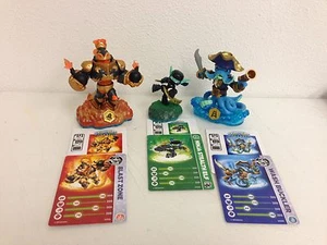 BLAST ZONE,WASH BUCLER & NINJA Skylanders SWAP FORCE loose figure+card+code - Picture 1 of 1