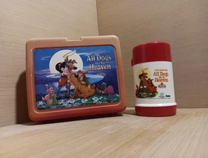 Rare | All Dogs Go To Heaven Plastic Lunchbox | Vintage 1989 HTF MGM Kids Movie - Picture 1 of 3