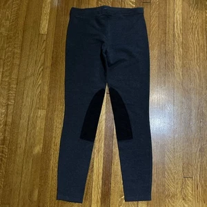 Polo Ralph Lauren Pantaloni Donna Equitazione Equitazione Calzoni Grigio Antracite Nero M - Foto 1 di 7