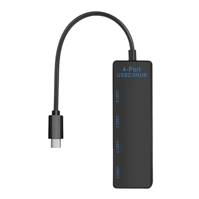 Type C USB Hub Expands To 4 USB2.0 Port For Computers And Devices Charging - Image 1 of 4