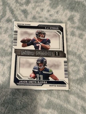 2023 Panini Contenders - Round Numbers C.J. Stroud, Jaxon Smith-Njigba #4 (RC) - Image 1 of 2