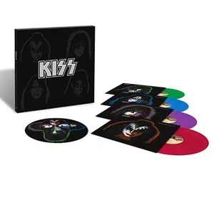 KISS 40th Anniversary Solo Albums Coloured Vinyl LP Box Set Sealed with Sticker - Picture 1 of 5