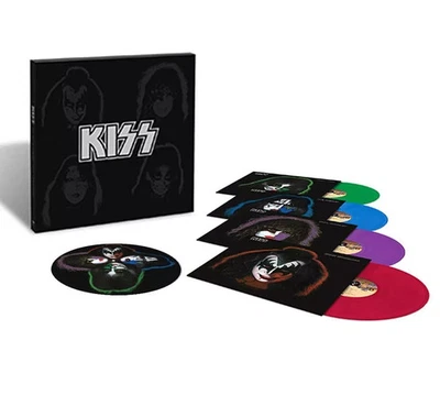 KISS 40th Anniversary Solo Albums Coloured Vinyl LP Box Set Sealed with Sticker - Image 1 of 4