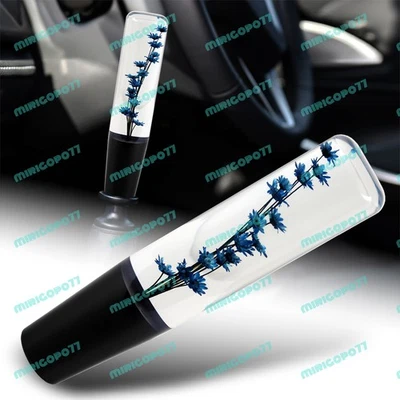 JDM Clear Real Flowers Manual Gear Stick Shift Knob Lever Shifter Head VIP 20CM - Image 1 of 4