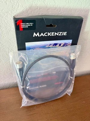 AudioQuest Mackenzie XLR Balanced Audio Cable (SINGLE) 1 M - New! - Image 1 of 3
