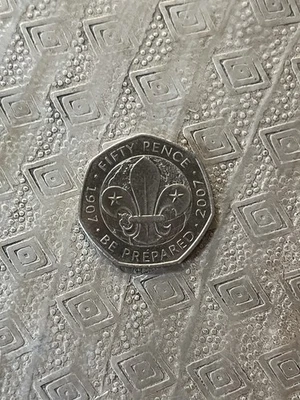 2007 - SCOUTS - 50p Fifty Pence Coin - COMMEMORATIVE - Rare - Circulated (C70) - Image 1 of 2
