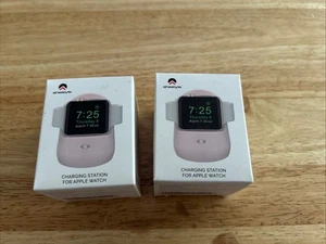 2X For Apple Watch 1/2/3/4/5/6/7/8/SE Charging Dock Station Charger Holder Stand - Picture 1 of 6