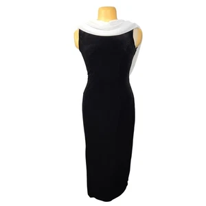 Vintage Night way Collection Womens Size 8 Dress Velvet Mesh Prom Statement Y2K - Picture 1 of 14