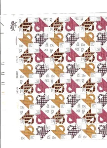 1745-48 MNH sheet of 48, 13-cent stamps depicting American Quilts. - Picture 1 of 1