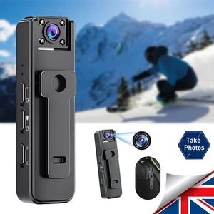 1080P Mini Body Camera with Clip | Portable HD Video Recorder, Night Vision - Picture 1 of 17