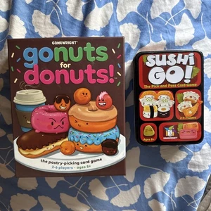 Go Nuts for Donuts Game COMPLETE Gamewright 2017 Kids Children's Cards Sushi Go - Picture 1 of 4