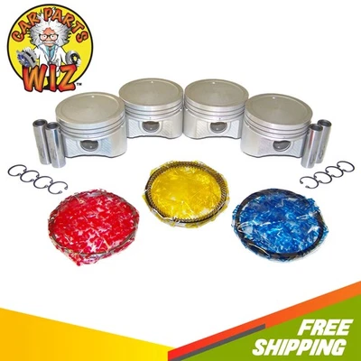 Engine Pistons and Rings Fits 91-99 Infiniti G20 Nissan NX Sentra 2.0L SR20DE - Image 1 of 3