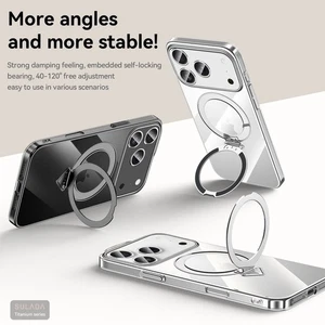 For iPhone 17 Pro Max/Air/17Pro Ultra-Thin Magnetic Ring Holder Stand Phone Case - Picture 1 of 10
