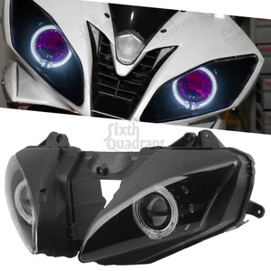 For Yamaha YZF R6 YZF-R6 2006 2007 Headlight Assembly White Angel Red Devil Eyes - Bild 1 von 23